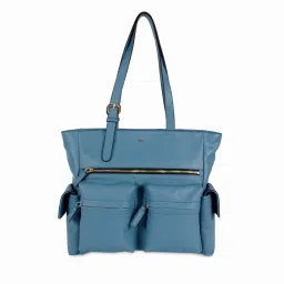 HIE Women Lisa Multi-Pocket Solid Structured Tote Bag image 1