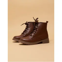Eridani Orion Ankle Length Lace-Ups Casual Boots Brown-picture-28