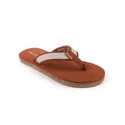 Red Tape Women's Eva Comfort Flip Flop - Brown image 4