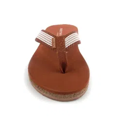 Red Tape Women's Eva Comfort Flip Flop - Brown image 5