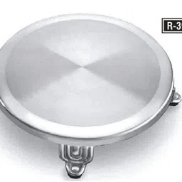 ScentRose Stainless Steel Chakla | Roti Rolling Board Polpat | Standard Silver | Made in India image 2