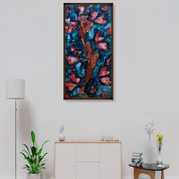 The Art House Blue & Pink Abstract Painting Wall Art-image-91