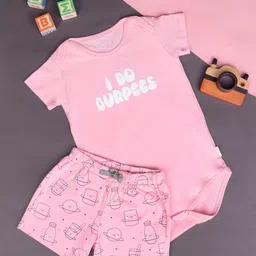 GJ baby Infants Girls Printed Pure Cotton Rompers with Shorts-picture-28