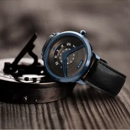 Titan Men Black Dial & Black Leather Straps Analogue Watch 1828QL04-picture-45