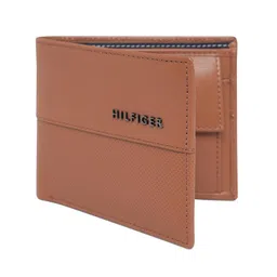 tommy hilfiger Leather Wallet for Men, Global Coin Wallet, Tuxtla, Tan image 2