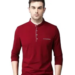 Janak Creation Men's Long Sleeve Layered Sweater with Collared Shirt, image 1