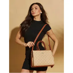 FARGO Stylish Brown Handbag with Detachable Strap (S)-image-12