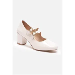 Van Heusen Women White Heels Sandals-image-20