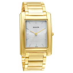 Sonata Quartz Analog White Dial Stainless Steel Strap Watch for Men-picture-16