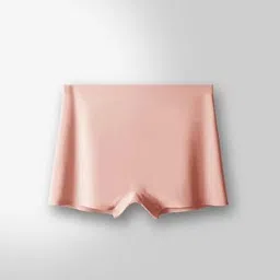 qoxolyz Women's Boyshort High Waist Boxers Seamless Stretchy Full Coverage Underwear for Ladies Pack of Multicolored image 2