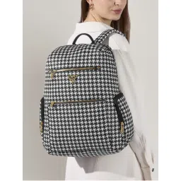 Lavie Signature Womens Black & White Phoenix 1C Backpack (L)-image-28