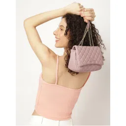 Fastrack Mauve Quilted Sling Bag (S)-image-51