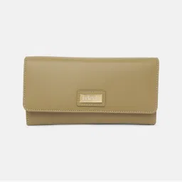 IYKYK by Nykaa Fashion Classic Compact Olive Wallet With A Sling-image-2