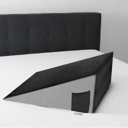 SLEEPSIA Memory Foam Wedge Pillow - Grey (Free Size)-image-53