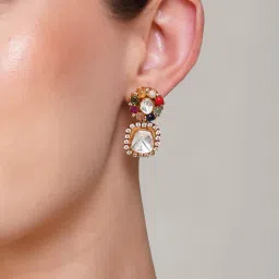 Beryachi Aahana Multi Kundan Necklace Set image 3