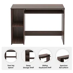 bluewud Mallium Engineered Wood Study Table in Matte Finish image 5