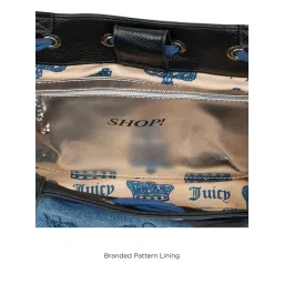 juicy couture accessories Juicy Couture Women's Daydreamer Denim Tote Bag with Key Chain- Blue image 5