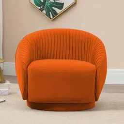 home lifestylez Lorna Accent Chair in Orange Colour-picture-16