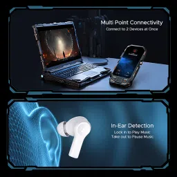 boAt Nirvana Lucid TWS Earbuds with Active Noise Cancellation (IPX5 Water Resistant, ASAP Charge, Zinc White) image 3