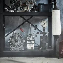 ikea bror Shelf, black, 84x39 cm image 4