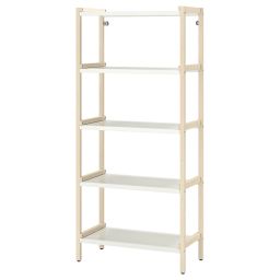 ikea ekenabben Open shelving unit, aspen/white, 70x34x154 cm-picture-4