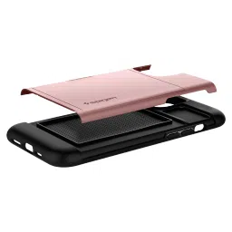 spigen Slim Armor CS TPU Back Cover for Apple iPhone 12, 12 Pro (Air Cushion Technology, Rose Gold) image 5