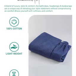 MYTRIDENT Blue Bath Robe With HeadWrap image 4
