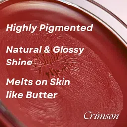 M&U Long Lasting Blush For Tint Lip & Cheeks - 10 ml - Crimson image 3