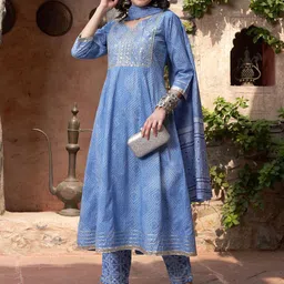 Sangria Printed Pure Cotton Kurta Sets image 5
