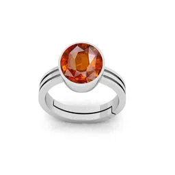 RRVGEM 7.25 Ratti To 7.00 Ratti Gomed Hessonite Gemstone Ring image 1