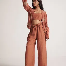 Western Era Women Relaxed Straight Leg High-Rise Trousers-image-66