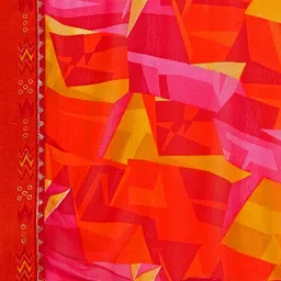 LeeliPeeri Designer Sequinned Poly Georgette Saree image 5