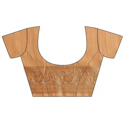 Libas Floral Silk Blend Handloom Saree image 5