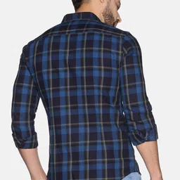 SHOWOFFFF Men Standard Slim Fit Checked Casual Shirt image 5