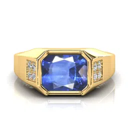 RRVGEM 7.25 Ratti Blue Sapphire Finger Ring image 2