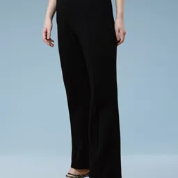 SZN Women Pack Of 2 Smart Relaxed High-Rise Trousers image 5