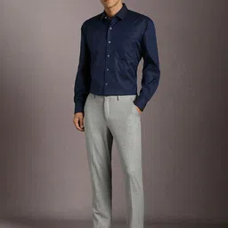 Luxure by Louis Philippe Abstract Printed Spread Collar Formal Pure Cotton Shirt image 3