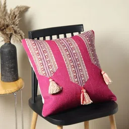 Art Avenue Pink & Cream-Coloured Geometric Square Cushion Covers image 4