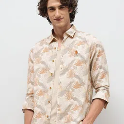 U.S. Polo Assn. Denim Co. Men Floral Printed Spread Collar Casual Regular Fit Shirt-picture-23