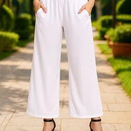 Miaz Lifestyle Women Mid Rise Palazzos-image-22