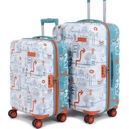 uppercase JFK Duo Set Of 2 Printed Hard-Sided Trolley Bags-picture-47