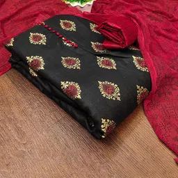 SAINOOR Floral Printed Unstitched Dress Material-image-65