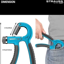 STRAUSS Pack Of 2 Adjustable Hand Grip image 2
