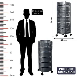 RUBOXA Grey 2025 Metal Multi-Purpose Kitchen Organizer image 3