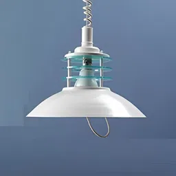 KINIS White & Blue Solid Chandelier lamp image 3
