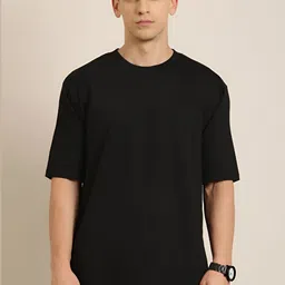 FALTU.CO Men Printed Drop-Shoulder Sleeves Pure Cotton T-shirt-image-41