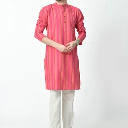 BAESD Men Striped Thread Work Kurta-picture-42