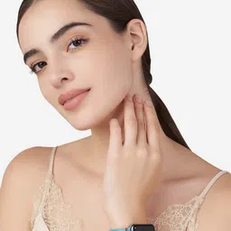 MINUTIAE Rose Gold-Plated White Stone Studded Evil Eye Pendant Watch Charm image 3