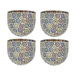 1ST TIME Uplighter White And Green 4 Pieces Textured Spherical Shaped Wall Lamps-picture-51