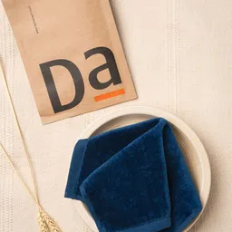 DAMENSCH 4 Pieces Blue Basic Face Towels-image-0